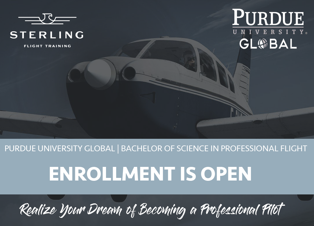 Enrollment Opens for New Purdue University Global, Sterling Flight